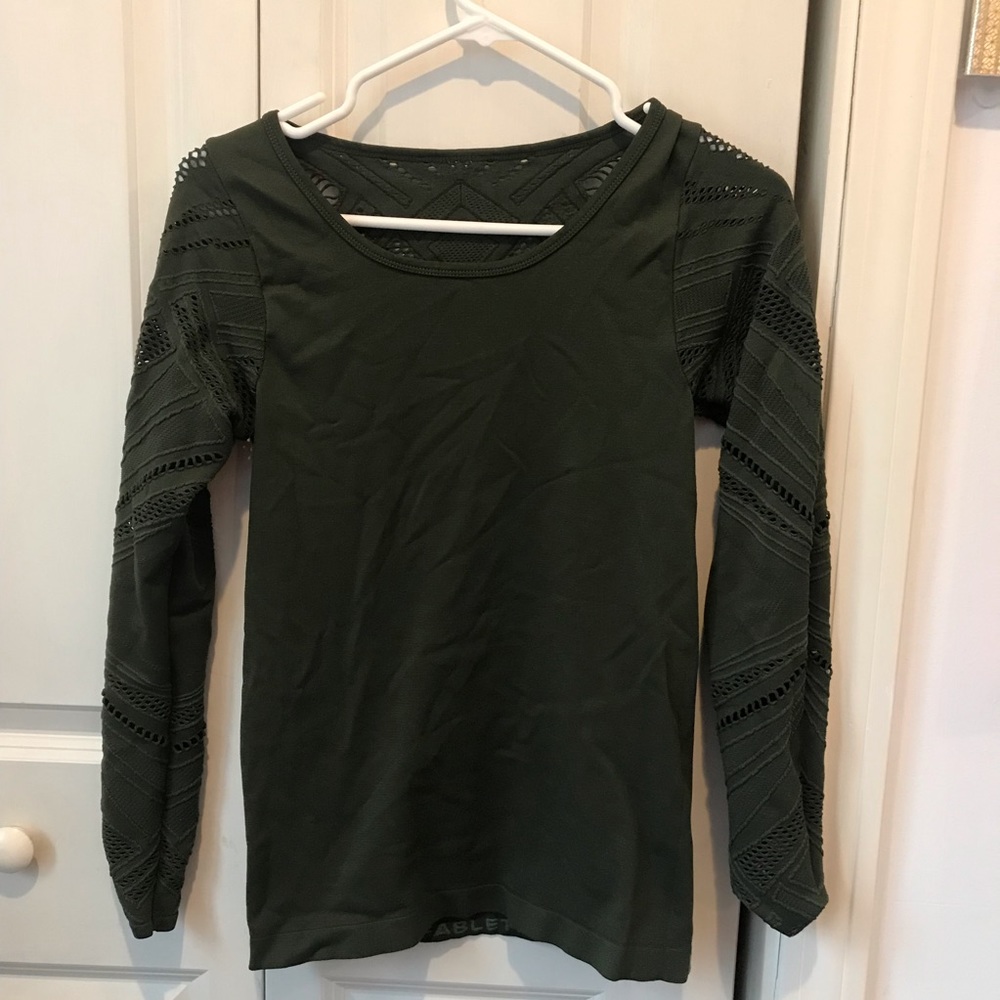 Fabletics long sleeve top with mesh details